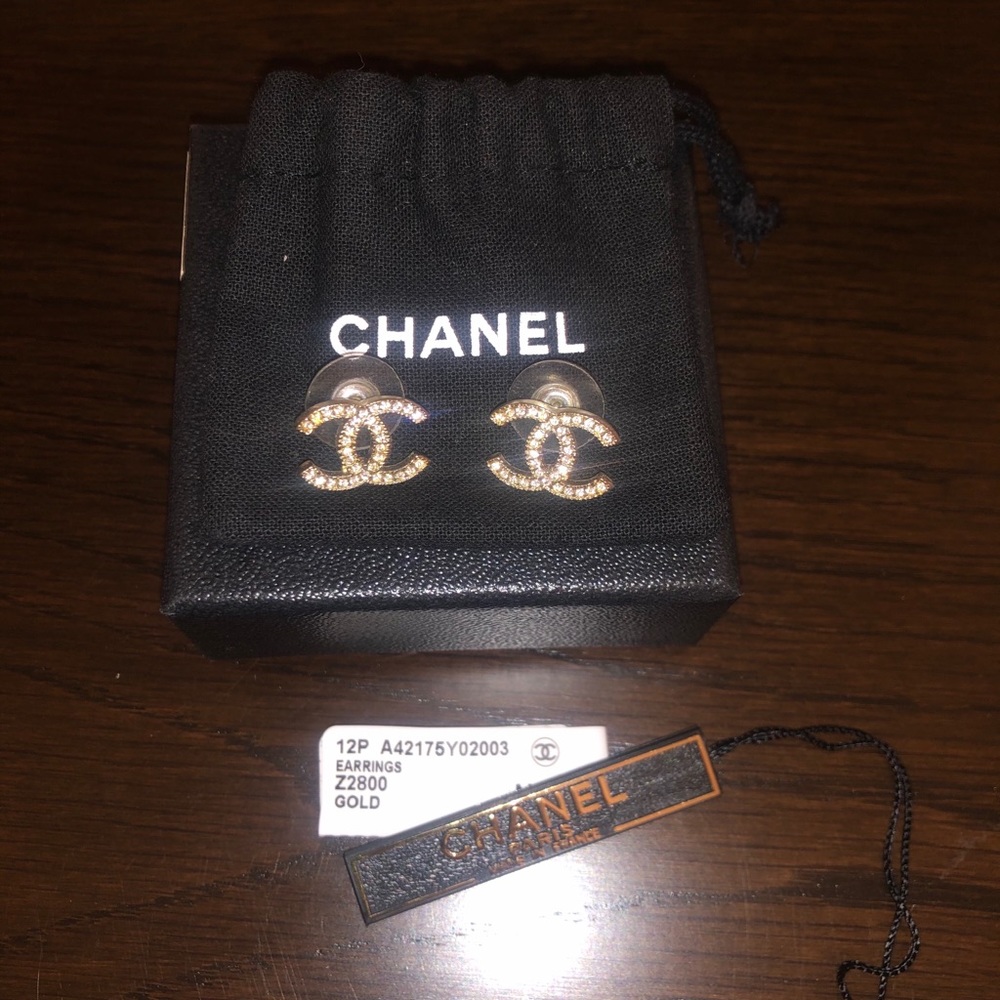 Authentic Chanel Classic Earrings